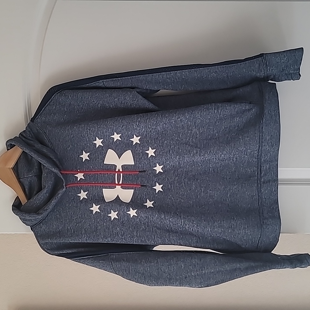 Women's UA Loose Partial-Hooded Sweatshirt - XL